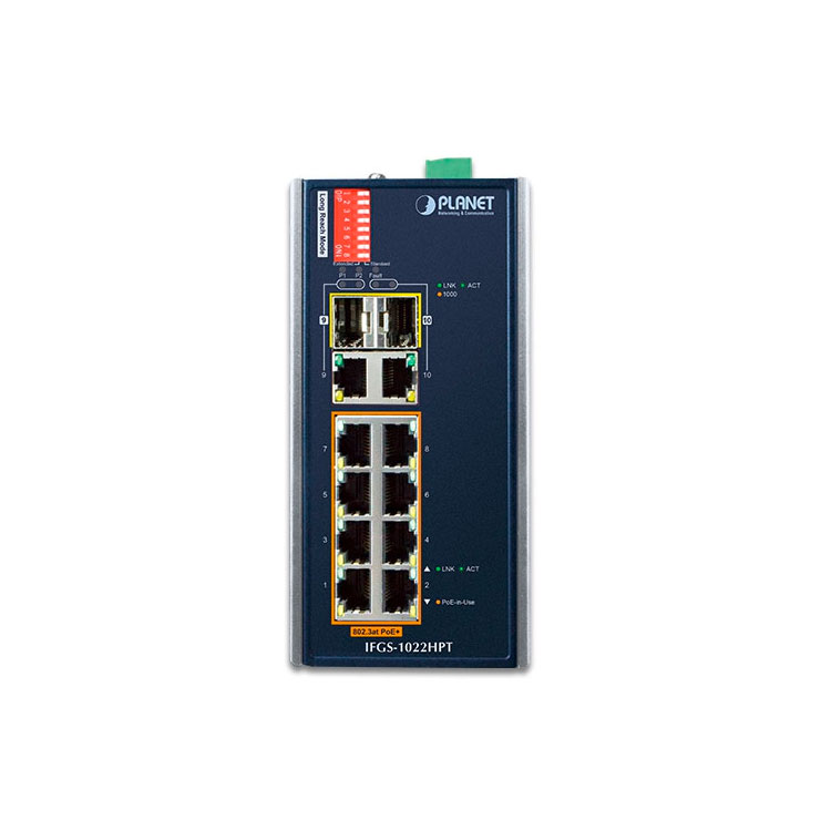 IFGS-1022HPT » 8-port Gigabit Ethernet Switch