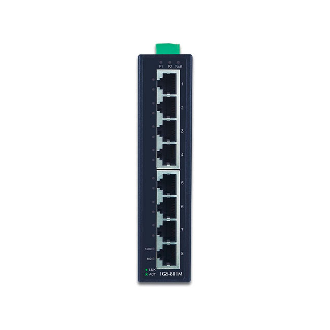 IGS-801M » 8-port Gigabit Managed Ethernet Switch
