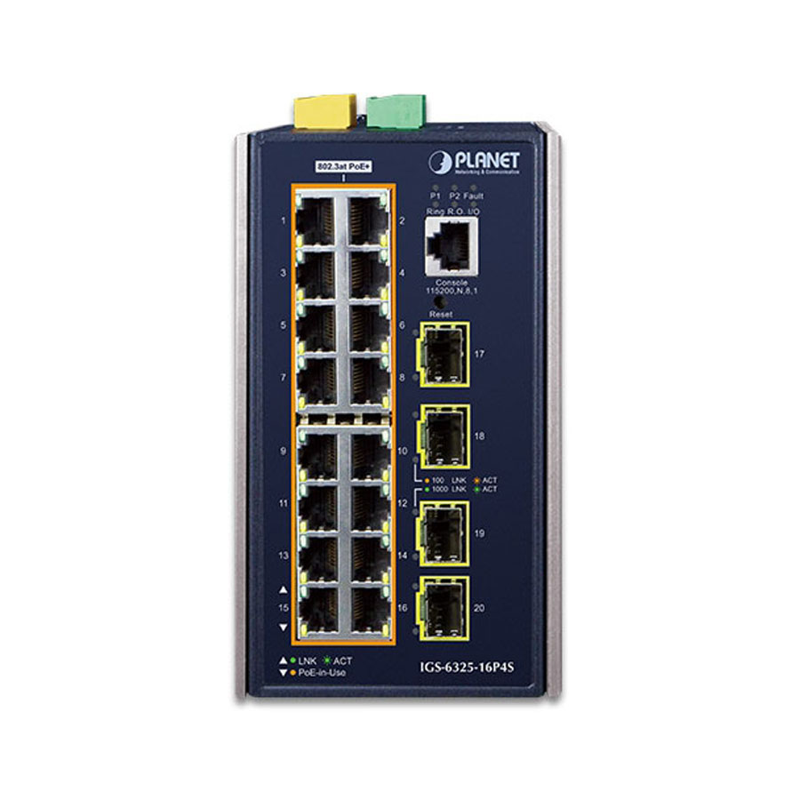 IGS-6325-16P4S » 20-port Managed Ethernet Switch