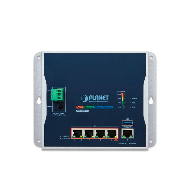 WGR-500-4P » 5-port Gigabit Router